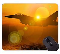 Cojín de ratón con el borde cosido, base de goma antideslizante Mousepad del sol del infierno del sol de la nube