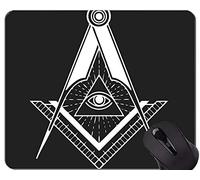 Cojín de ratón de encargo único del mapa Mousepad, cojín de ratón misterioso de Brother del compás del color