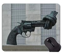 Cojín de ratón de Encargo único Mousepad, cojín de ratón del Arma de la munición de los Armas con el Borde Cosido