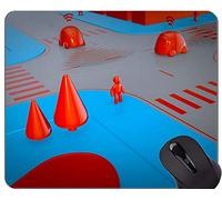 Cojín de ratón de Encargo único Mousepad, Temas de conducción autónoma Mousepad Antideslizante de la Base de Goma