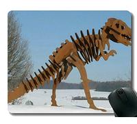 Cojín de ratón de goma antideslizante del juego, cojines de ratón fósiles del tiranosaurio Rex del dinosaurio
