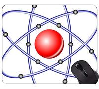 Cojín de ratón de la genética de la química de la abstracción abstracta de la ciencia personalizado, cojín de ratón de la oficina del núcleo del átomo