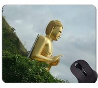 Cojín de ratón de Las Citas de la Vida antirresbaladizo, Buda el Tiempo está pasando el cojín de ratón de Goma