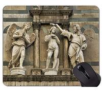 Cojín de ratón de las citas de la vida antirresbaladizo, el bautismo que ve está creyendo el cojín de ratón de goma