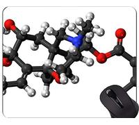 Cojín de ratón del Estilo Dibujado Tema de la Ciencia Personalizado, cojín de ratón de Goma de Batrachotoxin