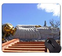 Cojín de ratón del Juego, cojín de ratón de la Escultura de la Estatua de Portugal Portugal con el Borde Cosido