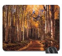 Cojín de ratón Fino y Durable del Borde de Costura, Going Through The Forest Cojín de ratón, cojín de ratón (cojín de ratón de los bosques)