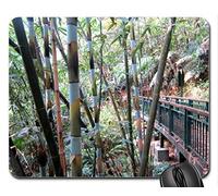 Cojín de ratón Fino y Durable del Borde de Costura, Puente de bambú del bambú Cojín de ratón, cojín de ratón (cojín de ratón de los bosques)