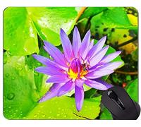 Cojín de ratón floral de la flor de loto del zen alfombrilla de ratón antideslizante de las flores de loto