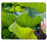 Cojín de ratón floral de la flor de Lotus del zen personalizado - Mousepad antideslizante Base de goma Mousepad