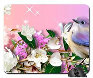 Cojín de ratón fresco hermoso del pájaro, un pequeño pájaro me dijo el cojín de ratón, alfombrilla de ráton