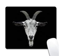 Cojín de ratón modificado para requisitos particulares del rectángulo, cabeza gris de la cabra, Mousepad antideslizante del juego de goma, alfombrilla de ráton durable y cómoda con el modelo elegante
