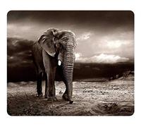 Cojín de ratón Modificado para requisitos particulares Oblong Desktop Mousepad Rectángulo Elefante Triste no
