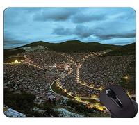 Cojín de ratón Original de Encargo de la Serie del Leopardo, cojín de ratón del Zen de Buda de Buda de la Estatua de Santa Croce con el Borde Cosido