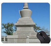 Cojín de ratón original de encargo de la serie del leopardo, cojines de ratón del zen de Buda de la estatua de Stipa