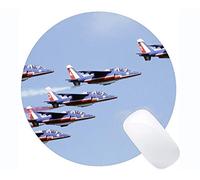 Cojín de ratón Redondo de la Mejor Idea del Regalo, Base Alfa Antideslizante de Goma del Aire de Francia del Vuelo Alfa