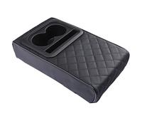 Cojín de Refuerzo para reposabrazos de Coche para Mercedes Benz New C-Class W205L 2014-2023,Soporte de cojín Protector para reposabrazos Central de Coche,B/Black Embroidery