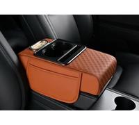 CojíN De Reposabrazos Ajustable Y Multifuncional: Almohadilla Universal para Coche, Barco O Sofá, Organizador De Almacenamiento De Piel SintéTica(Yellow/34 * 19.5 * 7cm)