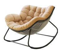 Cojín de repuesto para mecedoras de interior/exterior, acolchado de algodón suave, compatible con mecedoras de patio y sillas de huevo, solución de asiento cómoda