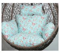 Cojín de repuesto para silla de huevo, cojín grueso para colgar al aire libre con lazos, reposacabezas y reposabrazos para jardín interior y exterior