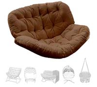 Cojín de repuesto para silla oscilante para exteriores e interiores, cojín de huevo gigante de algodón suave, relleno de 10 x 95 x 114 cm, cómoda almohada para silla mecedora para adultos