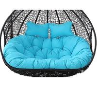 Cojín de repuesto para sofá de dos plazas de mimbre para uso en exteriores con forma de huevo doble Rocking2Seat (150 x 110 cm)