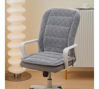 Cojín de respaldo alto para silla, cojín suave de una pieza con soporte para el respaldo, almohadillas antideslizantes para silla de oficina con lazos, cómodo cojín para escritorio, coche, hogar