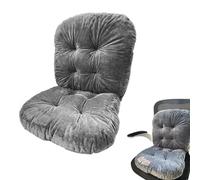 Cojín de respaldo alto para silla de dormitorio, 42 x 85 cm, bonito cojín plegable para muebles de jardín, adecuado para dormitorios, oficinas, cocinas y sillas de juegos, cojín de escritorio (gris)
