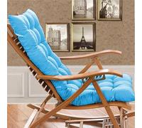 Cojín de respaldo alto para silla de jardín, almohadilla de repuesto para sillas plegables, uso en interiores y exteriores, tapete cómodo para terraza, patio y terraza (solo cojín)