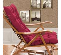 Cojín de respaldo alto para silla de jardín, almohadilla de repuesto para sillas plegables, uso en interiores y exteriores, tapete cómodo para terraza y terraza, solo cojín