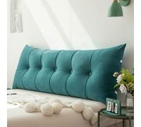 Cojín de respaldo de lujo para cama King, almohada de lectura para cabecero, cojín triangular para mesita de noche, respaldo de sofá extra suave para ver la televisión o juegos, 200 cm (150 x 55 x 20