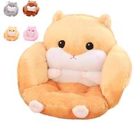 CojíN De Respaldo De Silla Suave Y Esponjoso Con Forma De HáMster, CojíNs De Felpa Para Sofá Cama, CojíN Decorativo Para Asiento, Alivia El Coxis(C)