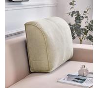 Cojín de respaldo extra grueso para sofá cama, almohada de apoyo lumbar grande para la espalda, almohada decorativa de lectura, almohada de apoyo para la cintura, cojín de cabecero con funda extraíble
