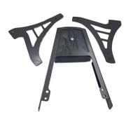 Cojín de respaldo extraíble Ajuste para Harley Davidson 1995-2003 1200/883 Piezas de motocicleta respaldo de calavera Sissy Bar con almohadilla de cuero(MT146-F-BK)