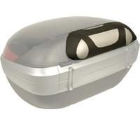 Cojín De Respaldo Negro Gris Tapizado En Tela Para Maletero E55 V56