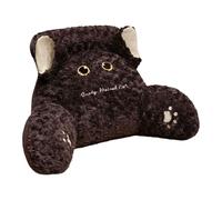 Cojín de respaldo para sofá - 60 x 40 cm, cojín en forma de gato, suave soporte lumbar, cómodo cojín relleno, ideal para leer, descansar, relajarse, como accesorio de asiento para adultos y niños en