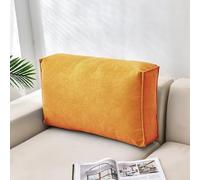 Cojín de Respaldo para Sofá, Suave Cama Respaldo, Lujo Cómodo Almohada Lectura Sofá, Cojín del Cabecero(Orange,32x18x5inches)