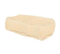 Cojín de rodilla para patinete con capa antideslizante y tela de terciopelo de cordero suave para un uso prolongado y calidez en invierno (blanco)