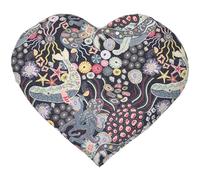 Cojín de semillas de colza con forma de corazón, aprox. 30 x 25 cm, tela orgánica bajo el agua, cojín térmico, cojín de corazón, un regalo encantador