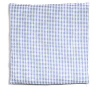 Cojín de semillas de San Juan 19 x 19 cm | Tejido orgánico azul claro y blanco | cojín de semillas como cojín térmico y/o compresa de refrigeración