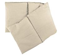 Cojín de semillas de San Juan de 4 cámaras, 20 x 60 cm, cojín de calor y frío, 60 x 20 cm, relleno de grano, color blanco