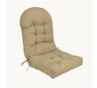 Cojín de Silla Adirondack de Espalda Alta, cojín de Mecedora Impermeable, Cojines de Patio para Muebles de Exterior,Caqui