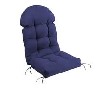 Cojín de Silla Adirondack de Espalda Alta, cojín de Mecedora Impermeable, Cojines de Patio para Muebles de Exterior,Navy Blue