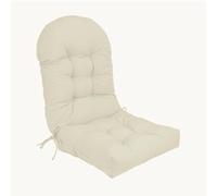 Cojín de Silla Adirondack de Espalda Alta, cojín de Mecedora Impermeable, Cojines de Patio para Muebles de Exterior,Beige