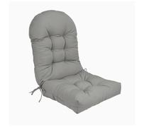 Cojín de Silla Adirondack de Espalda Alta, cojín de Mecedora Impermeable, Cojines de Patio para Muebles de Exterior,Light Gray