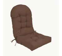 Cojín de Silla Adirondack de Espalda Alta, cojín de Mecedora Impermeable, Cojines de Patio para Muebles de Exterior,Marrón
