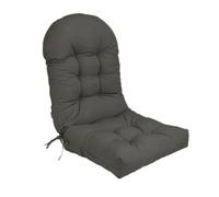 Cojín de Silla Adirondack de Espalda Alta, cojín de Mecedora Impermeable, Cojines de Patio para Muebles de Exterior,Dark Gray