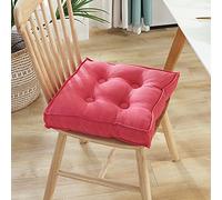 Cojín de silla colorido de 50 x 50 cm, cojín suave para muebles de salón, lavable y agradable al tacto, perfecto para sillas de jardín y bancos