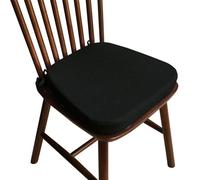 Cojín de silla en forma de U para sillas de comedor con lazos y funda extraíble, cojines de asiento antideslizantes para cocina, oficina, taburetes de bar, lavable (aprox. 1.2 x 16 x 1.2 pulgadas)