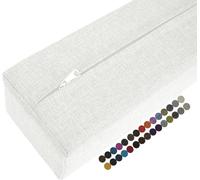 Cojín de Sofá con Soporte de Brazo, Relleno de Espacio de Cama,Almohada Rectangular Gruesa para Reposabrazos, Cojín Largo para Cabeceros,Extraíble Lavable(D,50x15x10cm/19x6x4in)